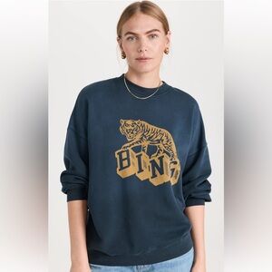 Anine Bing Harvey Retro Tiger Sweatshirt Small